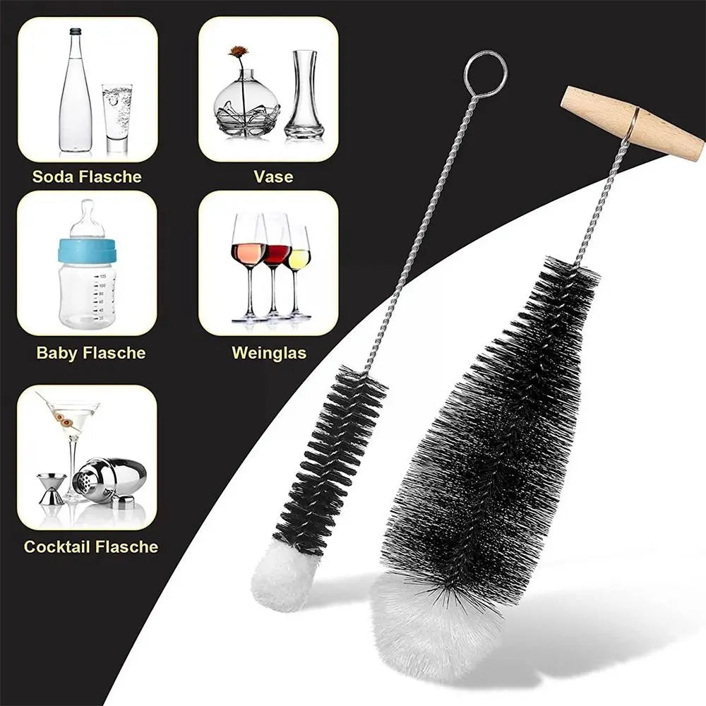 Soda Stream Bottle Brush Beechwood Handle Glassware Jars