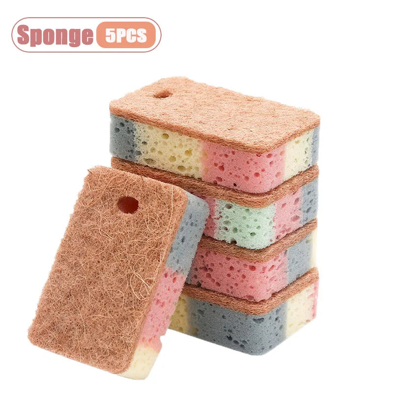 Dual Sided Dish Sponge Colorful Cellulose Sponges Utensil