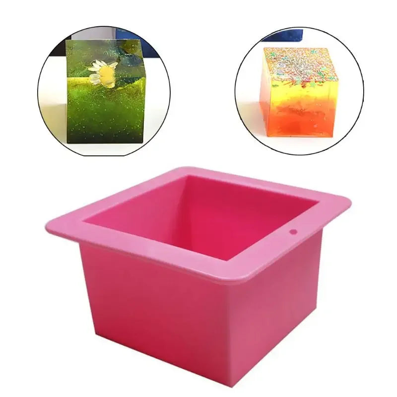 12cm/5 Super Large Cube Square Silicone Mold Resin