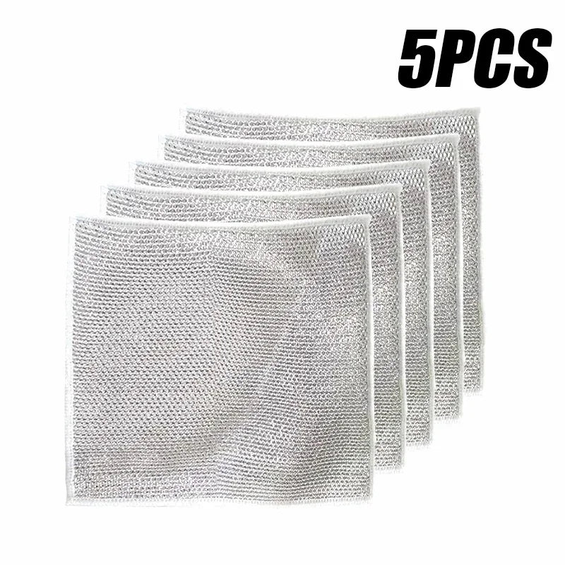 5/10/20/30pcs Dishcloths Multi-Purpose Wire Dishcloth Wet & Dry