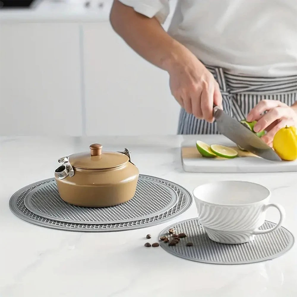 25cm Large Silicone Mat Coaster Heat Resistant Placemat