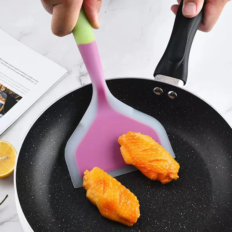 1pcs Random Color Silicone Ware Cooking Utensils Spatula