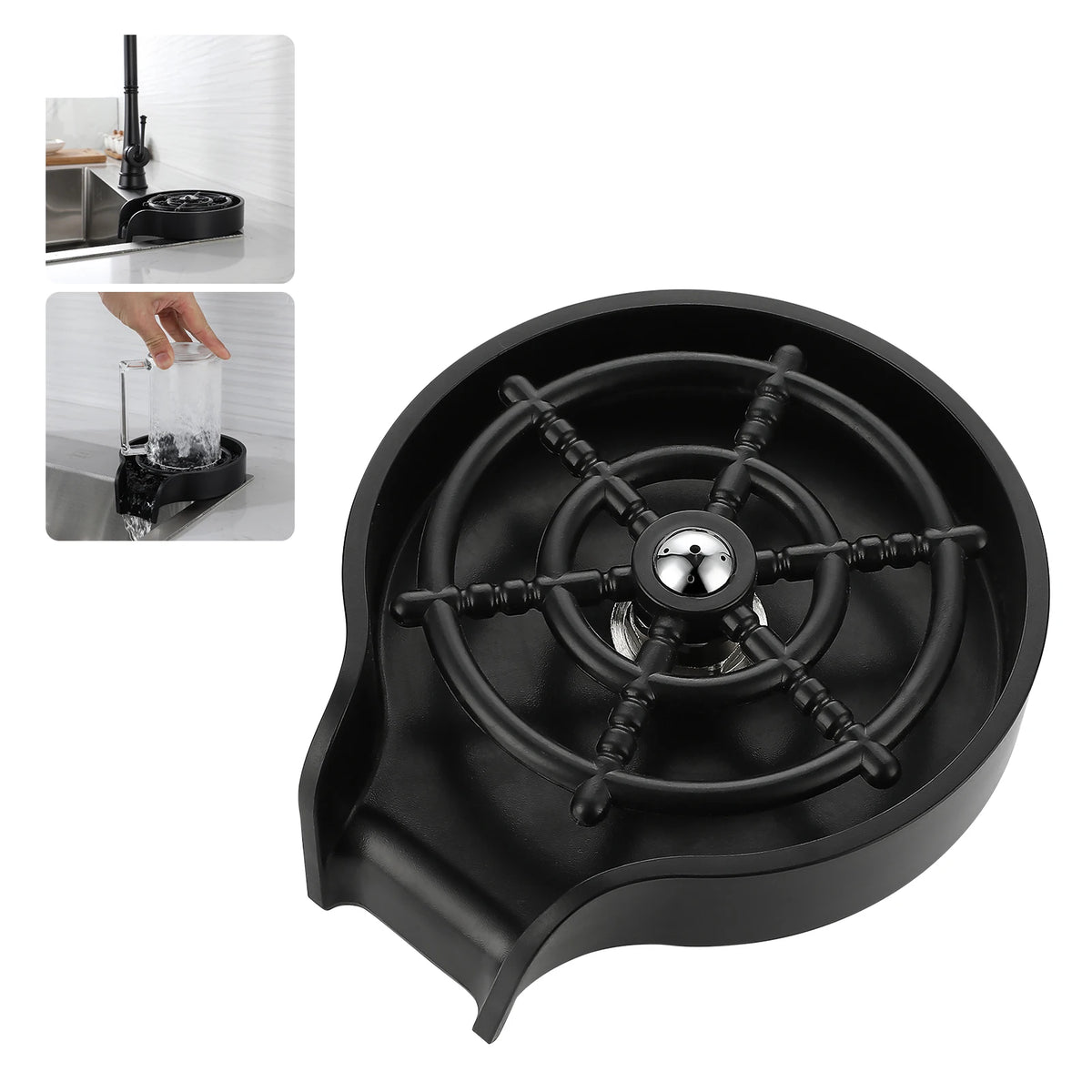 Glass Rinser Sink Bottle Cups Washer Sink Attachment