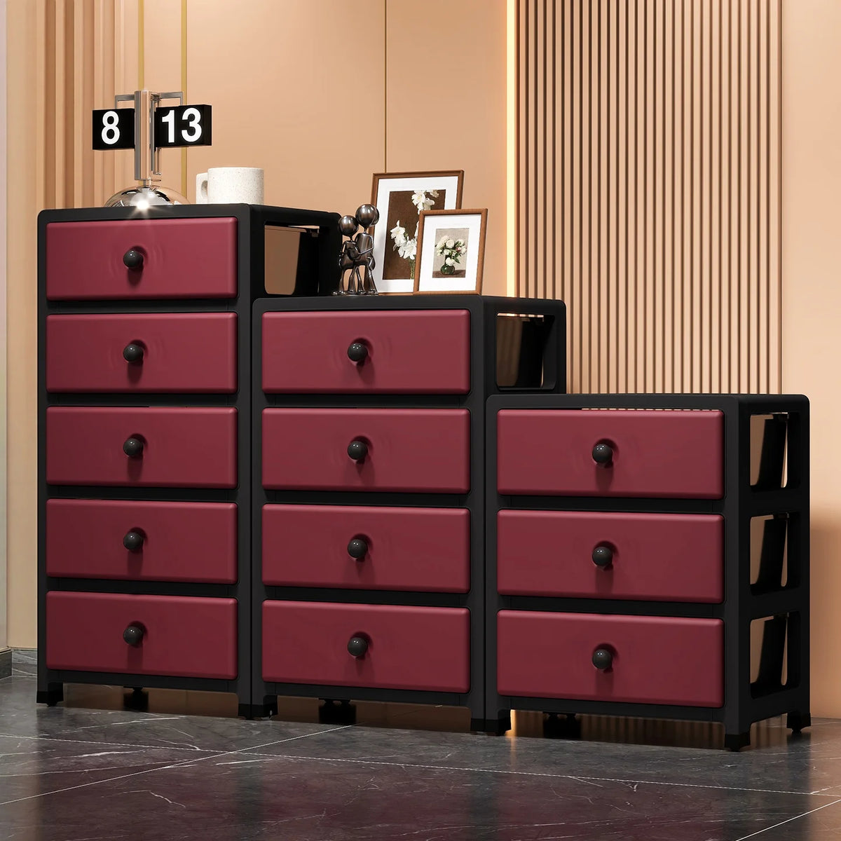 Drawer-Style Storage Cabinet - Living Room Storage Cabinet