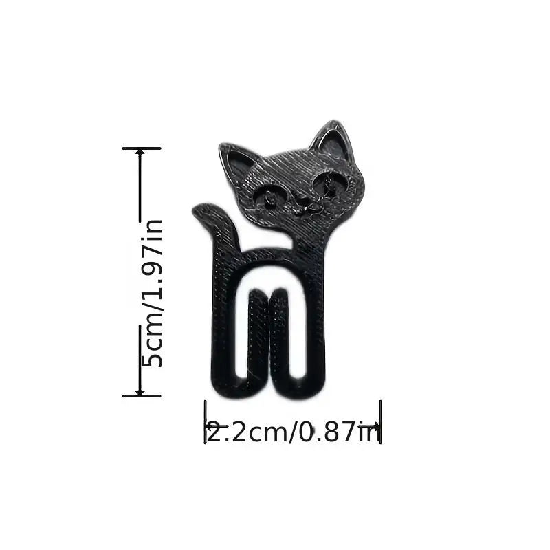 3/6pcs Random Cat-Shaped Clips Seal Bags Envelopes &