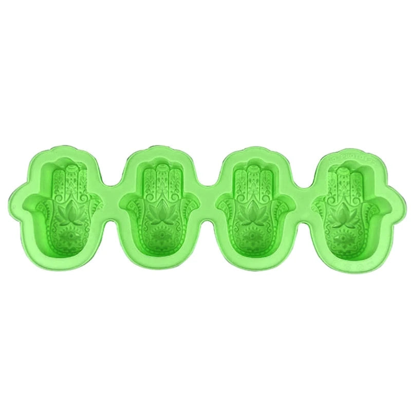 Lotus Hamsa Hand Epoxy Resin Silicone Mold Hand
