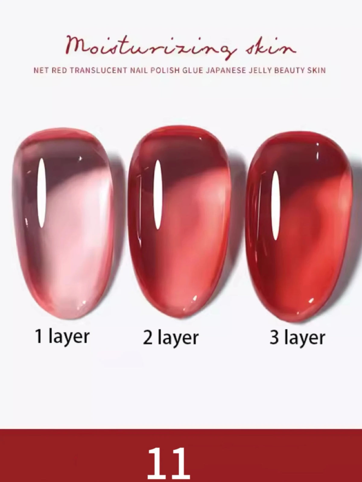 1-30pcs Zh Ice Transparent Nude Gel Nail Polish