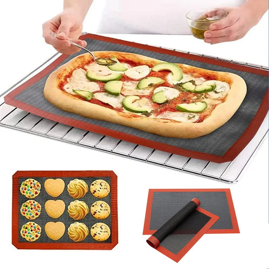 Silicone Grill Mat 30x40cm Baking Tray Breathable Bbq