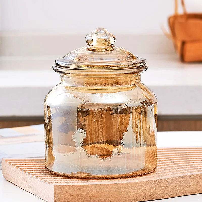 Glass Airtight Jars Food Grade Storage Box Storage