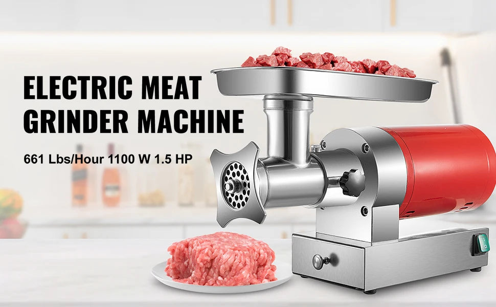 Succebuy Electric Meat Grinder 661 Lbs/Hour 1100 Meat