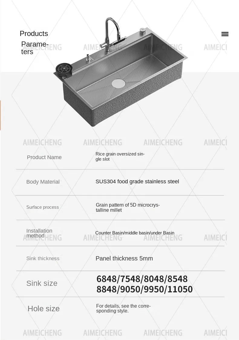 Original Finish Dishwasher-Compatible Sus304 Stainless Steel
