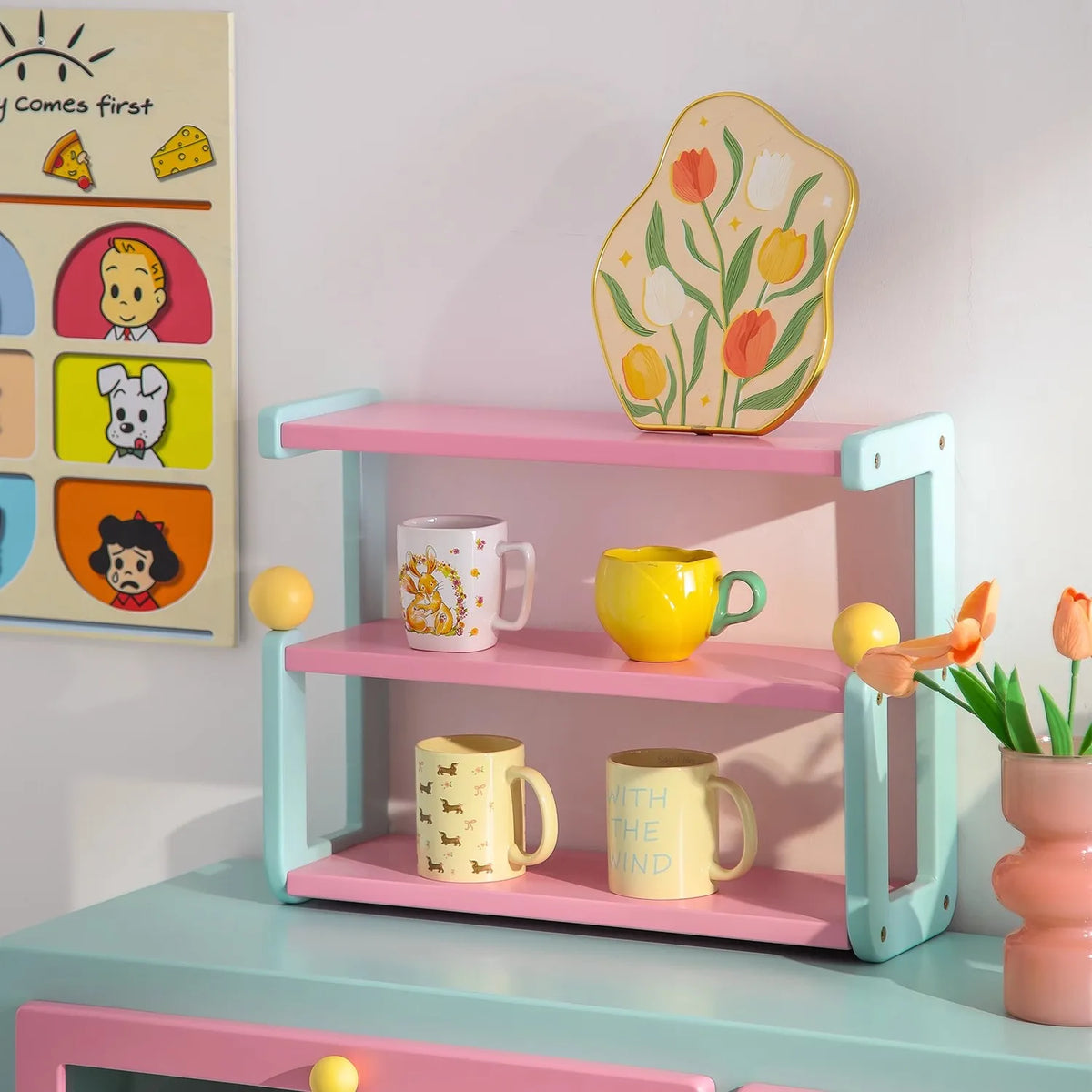 Momo Dopamine Desktop Shelf Colorful Creative Perfume Storage