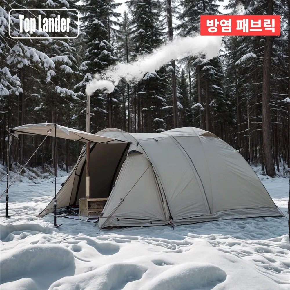 Fireproof Person Winter Tent Waterproof Tunnel Dome Tent