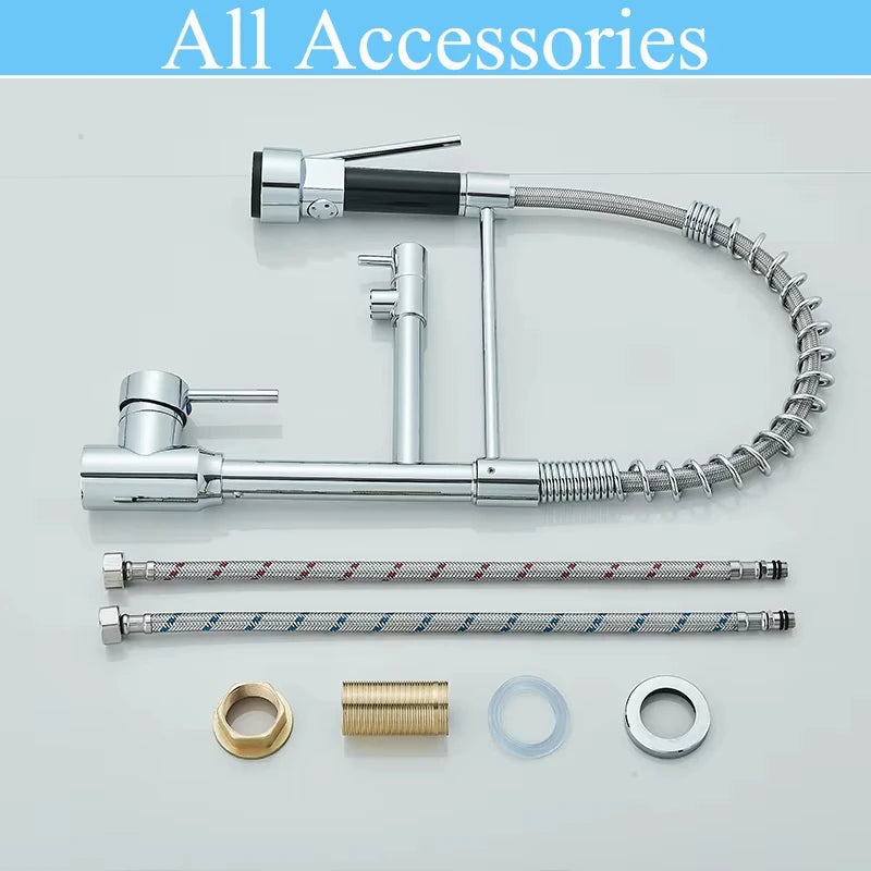 Black Sink Faucet Pull-Out Cold Water Mixing Faucet