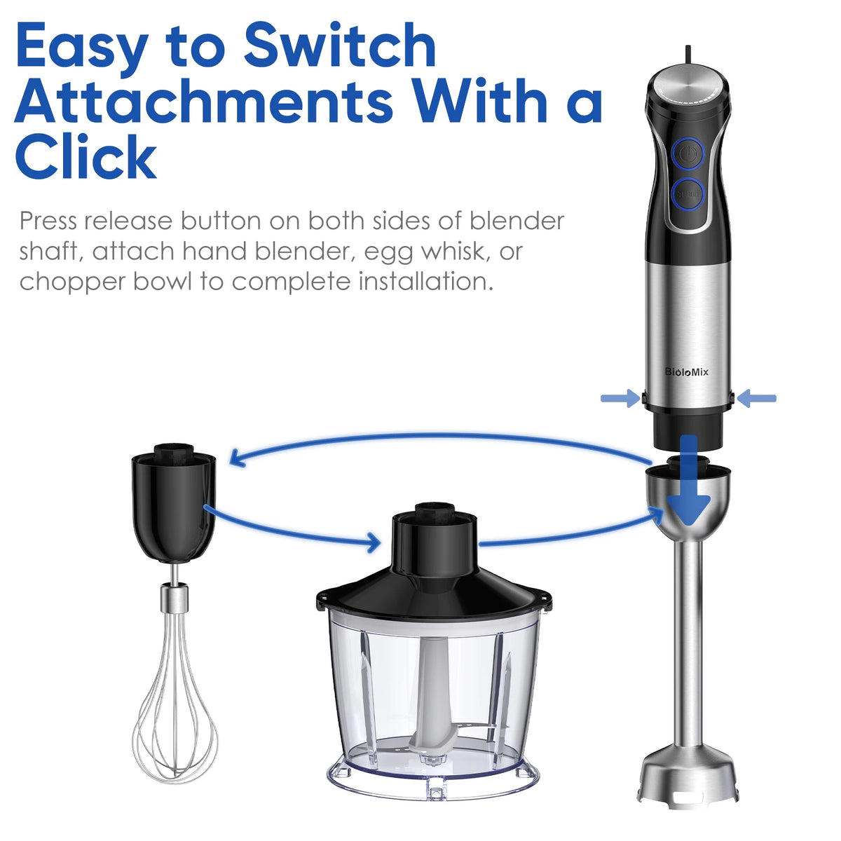 Biolomix In Immersion Hand Blender 1500w Blender 304