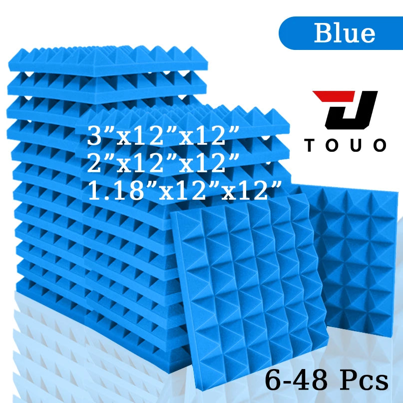 Touo Studio Acoustic Foam Panel 6/12/24/48 Soundproof Foam