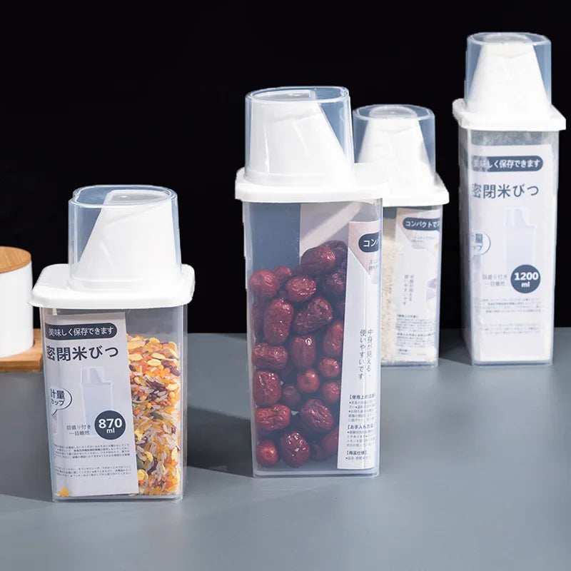 Food Container Sealed Crisper Grains Tank Storage Sorting