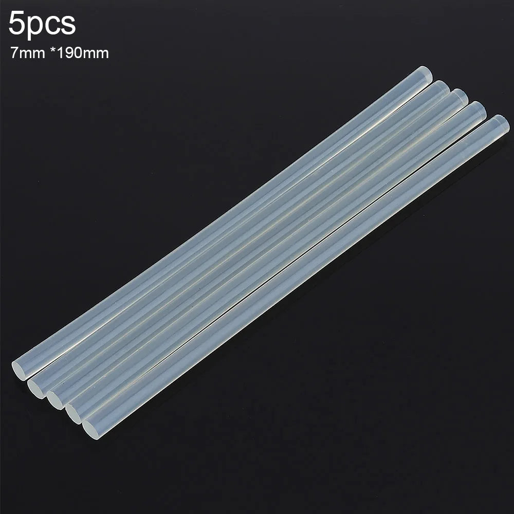 5pcs Melt Adhesive Glue Gun Transparent Glue Sticks