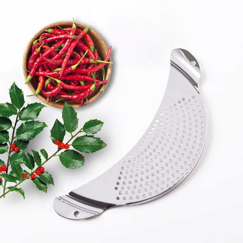 Stainless Steel Pan Pot Strainer Handle Pasta Drainer
