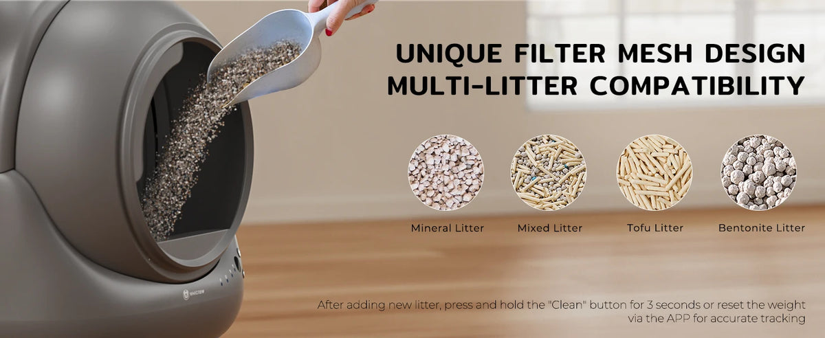 Smart Self Cleaning Automatic Cat Litter Box App