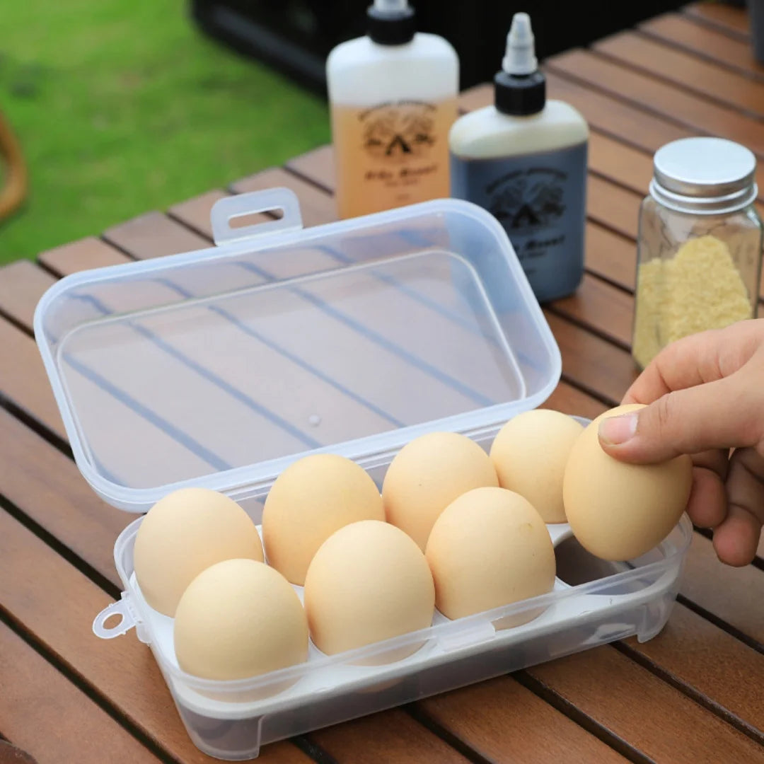 Egg Holder Outdoor Camping Egg Box Transparent Sealed
