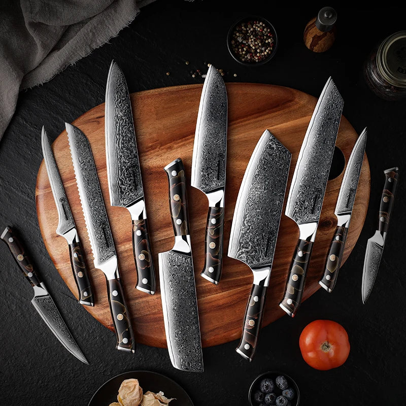 Grandsharp High Quality 1-10pcs Knife 67 Layers Damascus