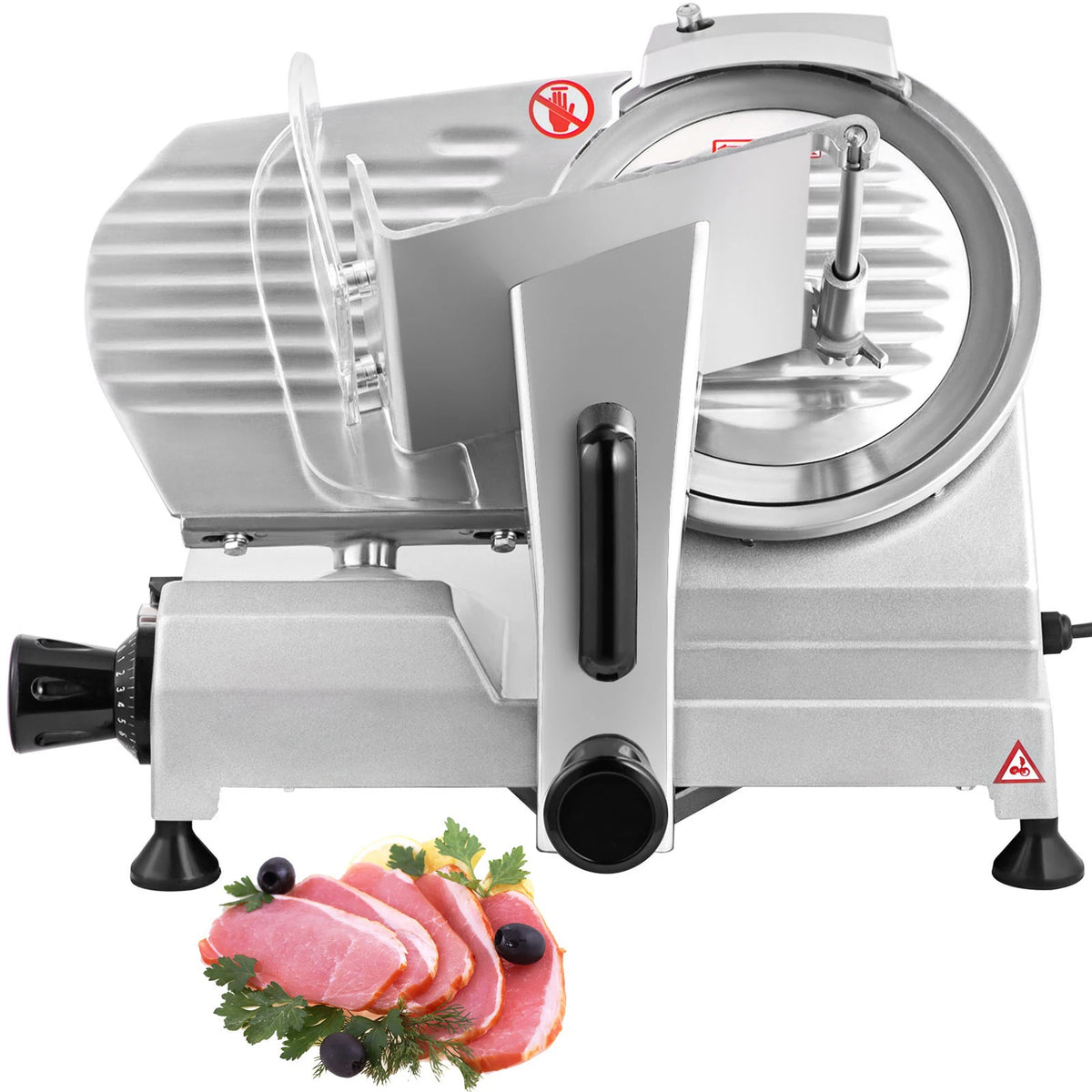 Succebuy Meat Slicer 8/10inch Carbon Steel Blade Electric