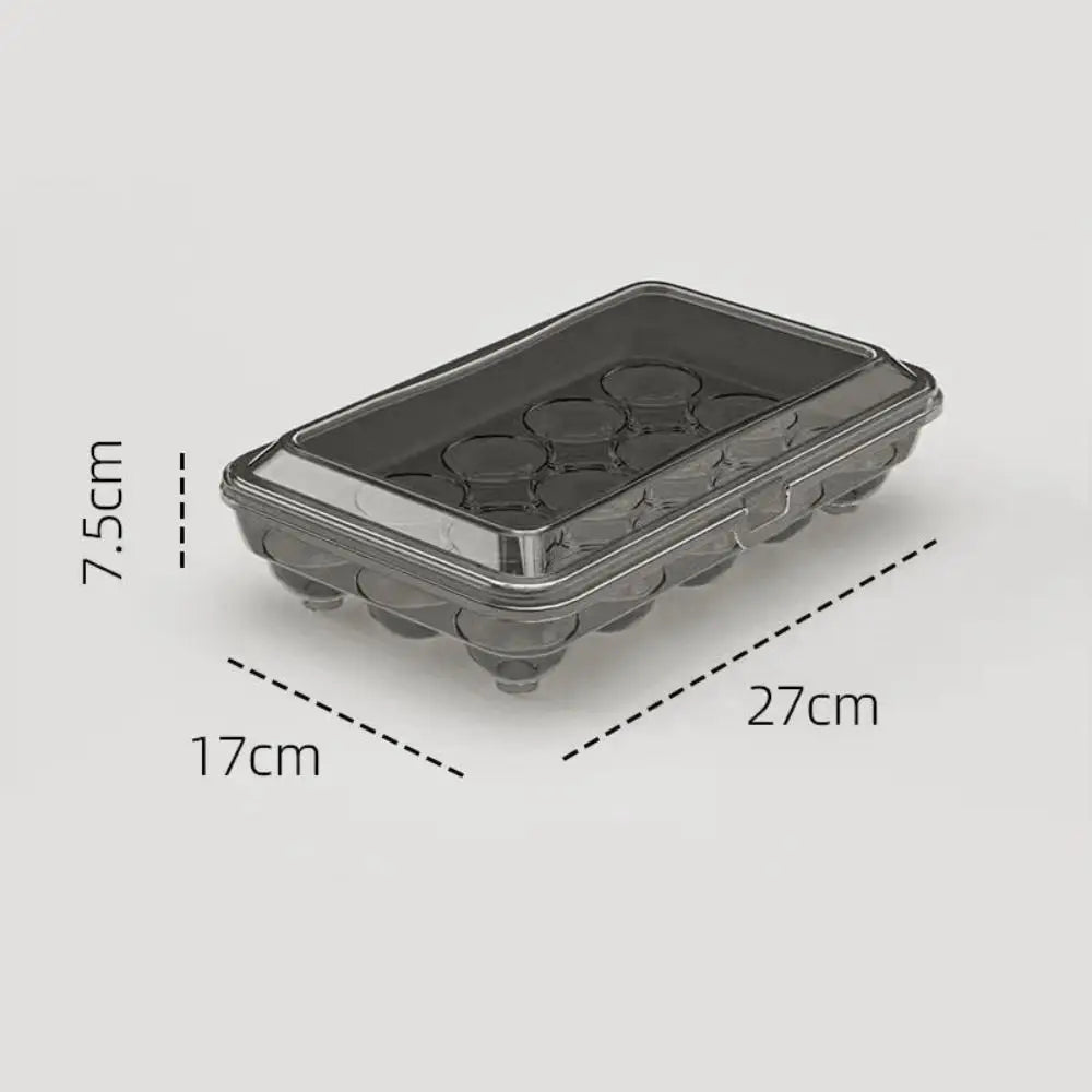 10/15 Grids Egg Box Anti-Fall Eggs Case Transparent