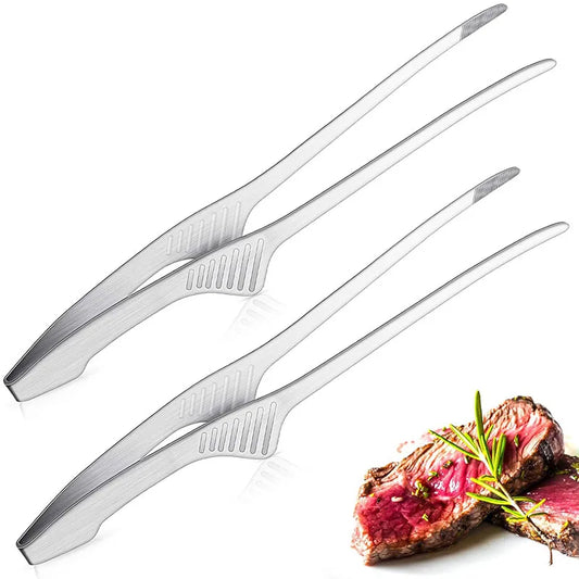 Bbq Tongs Non Slip Cooking Utensils Stainless Steel