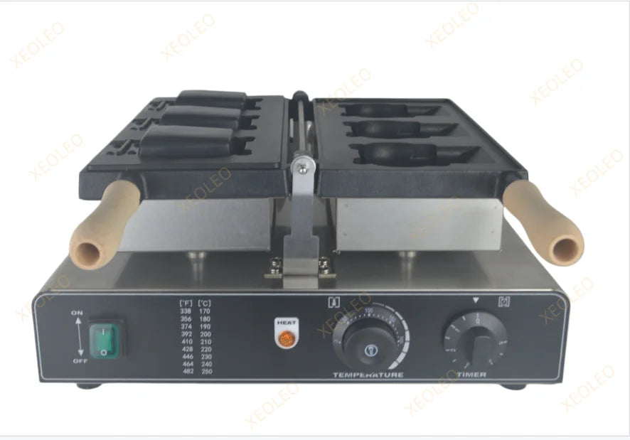 Xeoleo Electric Cartoon Kitty Cat Waffle Machine 1800w