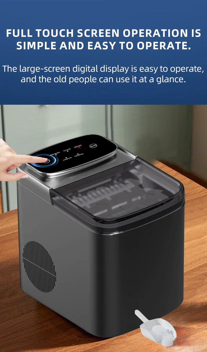 Small Ice Maker Electric 220v Multi-Functional Smart Touch