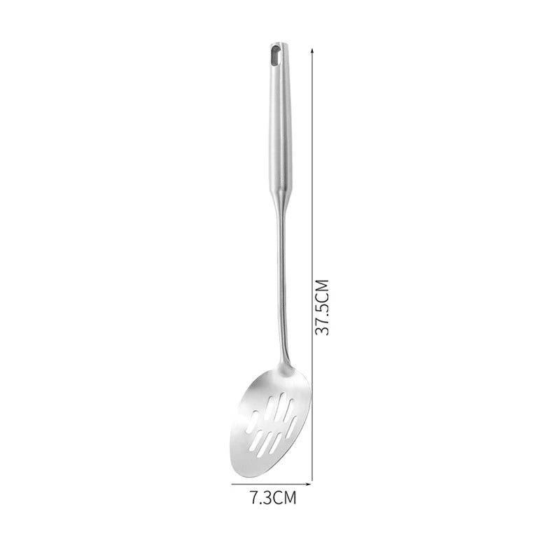 Lmetjma 304 Stainless Steel Utensils All Metal Long