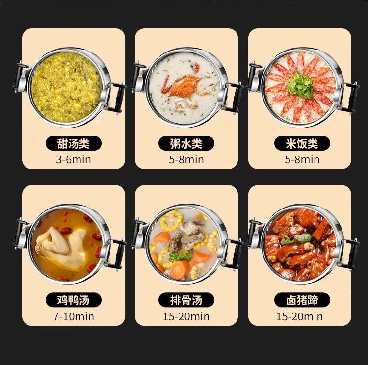 Korean Style Pressure Cooker - Explosion-Proof Stainless Steel