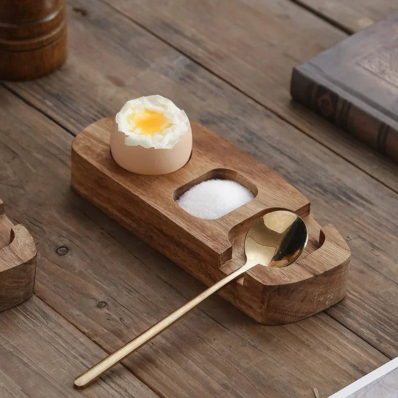 Wooden Egg Cups Soft Boiled Eggs Egg Stand