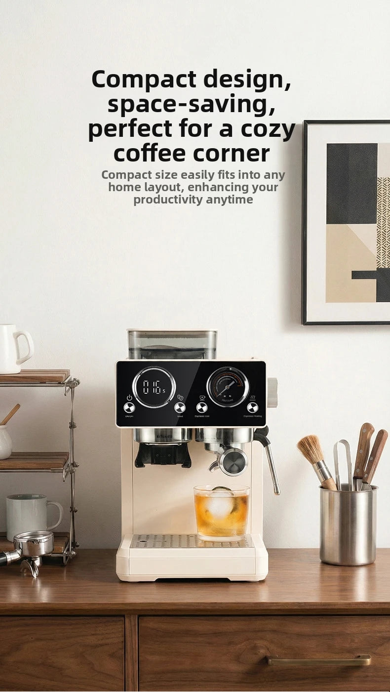 20bar Semi-Auto Espresso Machine Smart Touch Control Built-In