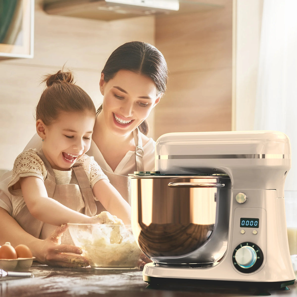 Biolomix 6-Speed Food Stand Mixer 1200w Dc Quiet