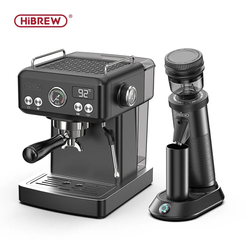 Hibrew H10a Black Espresso Machine Temperature Volume Pre