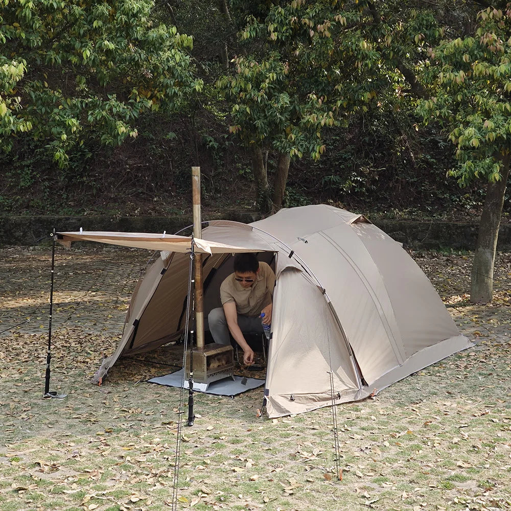 Fireproof Person Winter Tent Waterproof Tunnel Dome Tent