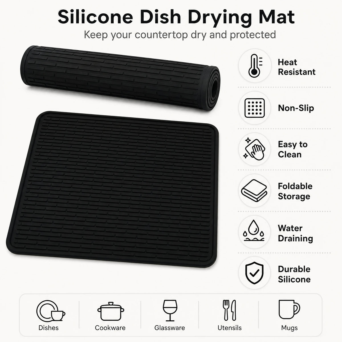 Thickened Stove Cover Silicone Stove Mat Oven Cover