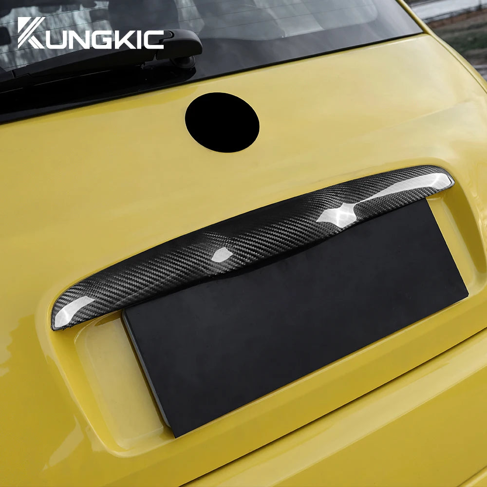 Real Hard Carbon Fiber Sticker Fiat 500 08-23