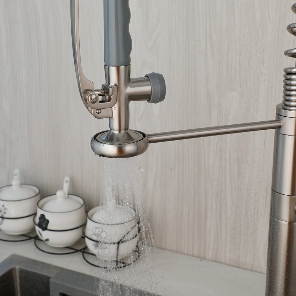 Kemaidi Brass Sink Faucet Spring Pull Down Faucets