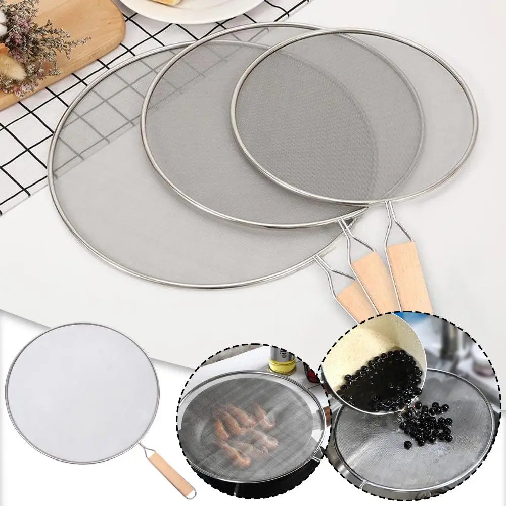 Pot Frying Oil Cooking Cover Grease Splatter Screen