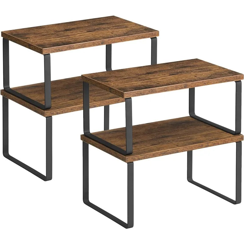 Space-Saving Countertop Organizer Office Closet Stackable Closet