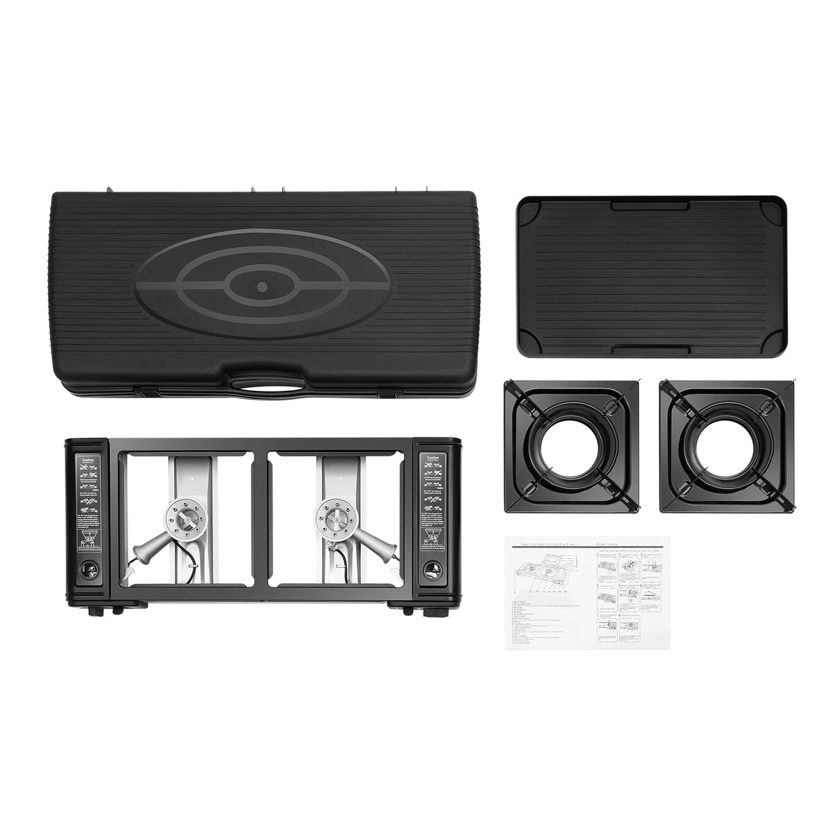 Double Head Barbecue Gas Stove Baking Tray Application
