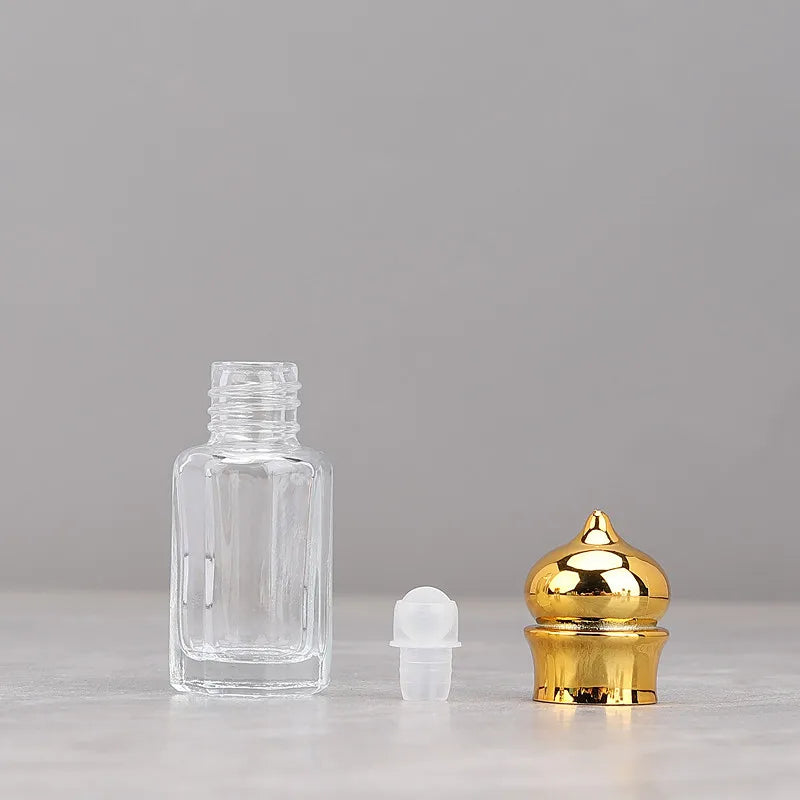 30/50/100pcs 3ml/6ml/12ml Empty Clear Glass Essential Oil Bottle