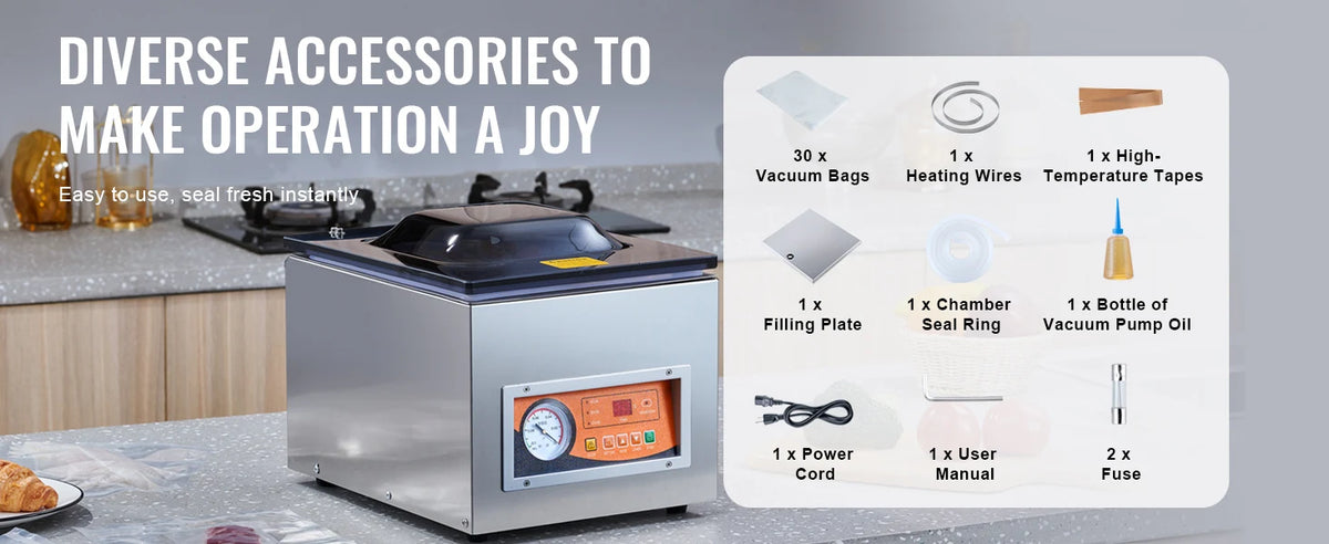 Succebuy Dz-260s Chamber Vacuum Sealer 260w Vacuum Packing