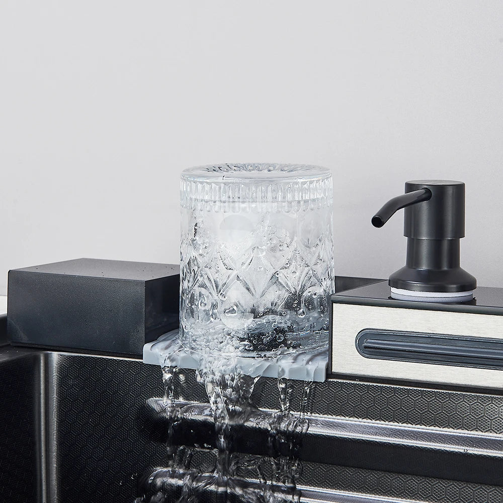 80x46cm Smart Digital Display Integrated Sink Temperature Control