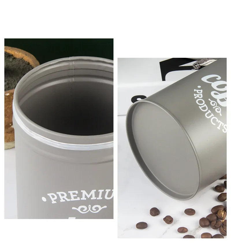 Canisters Coffee Tea Sugar Flour Metal Tin Jars