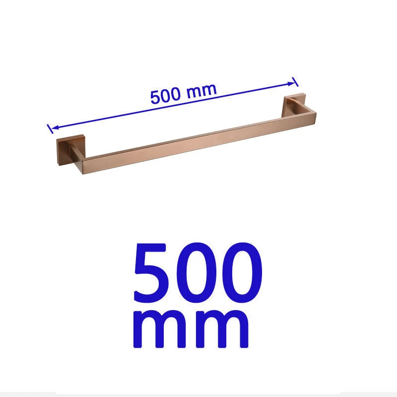 Brushed Rose Gold Bathroom Hardware Square Bath Toilet