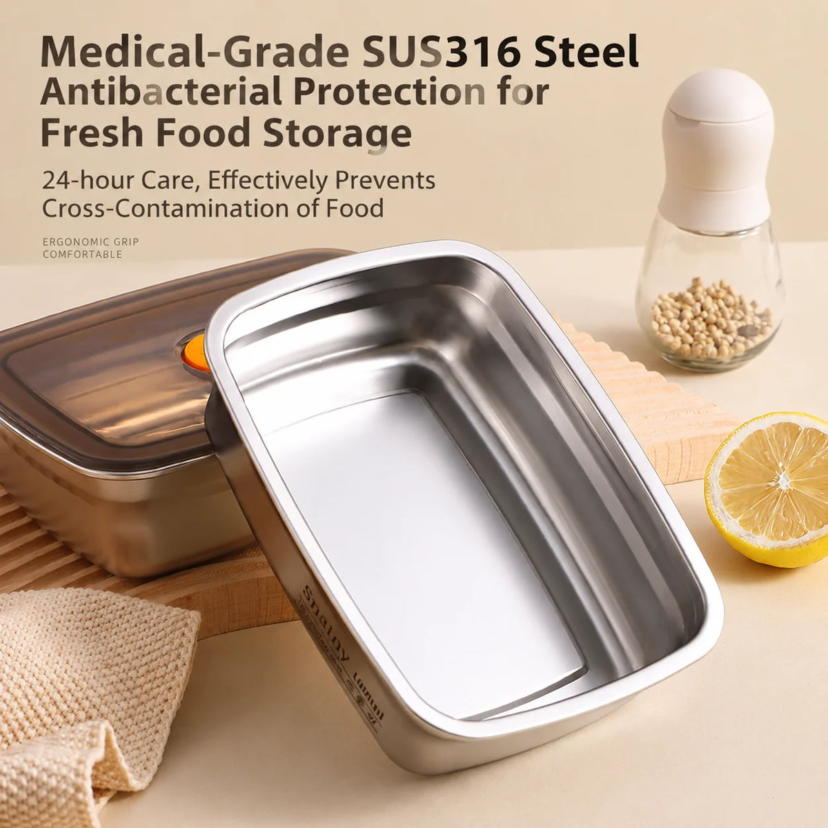 Fridge Storage Box 316 Stainless Steel Food Storage